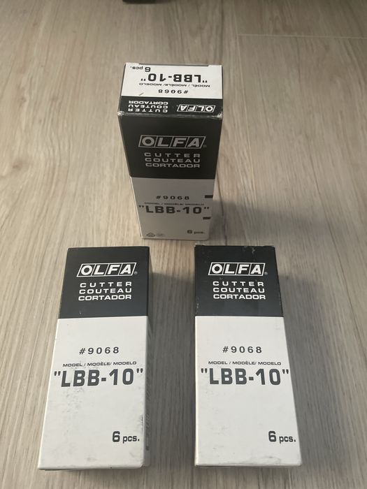 Ostrza olfa 18 mm segmentowe, wymienne, łamane