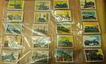 Coleção completa de 170 cromos dos comboios