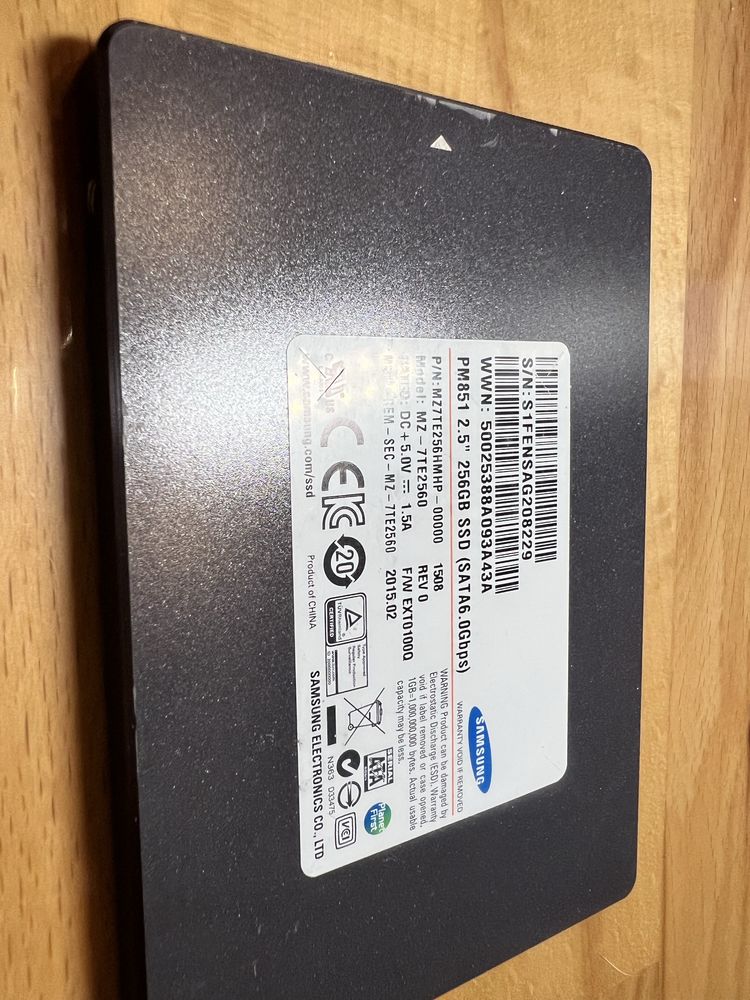 Dyski SSD Samsung 256GB