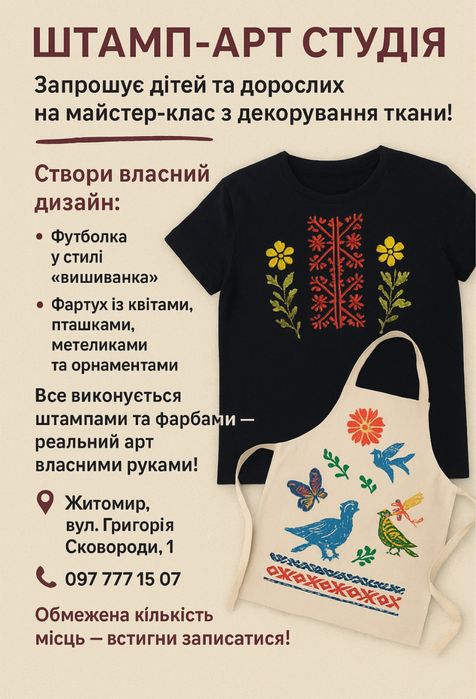 Майстер класи та свята  виїздні