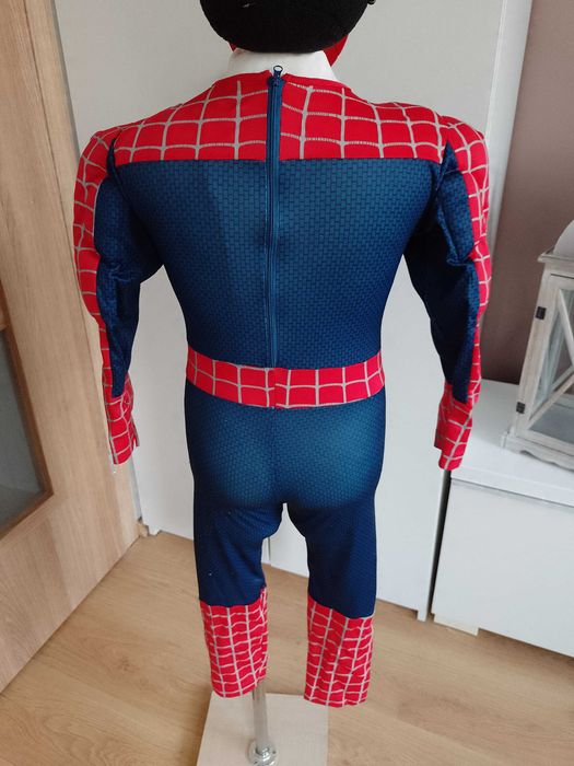Strój karnawałowy SPIDERMAN PAJĄKA mięśnie przebranie 110/116 (1)