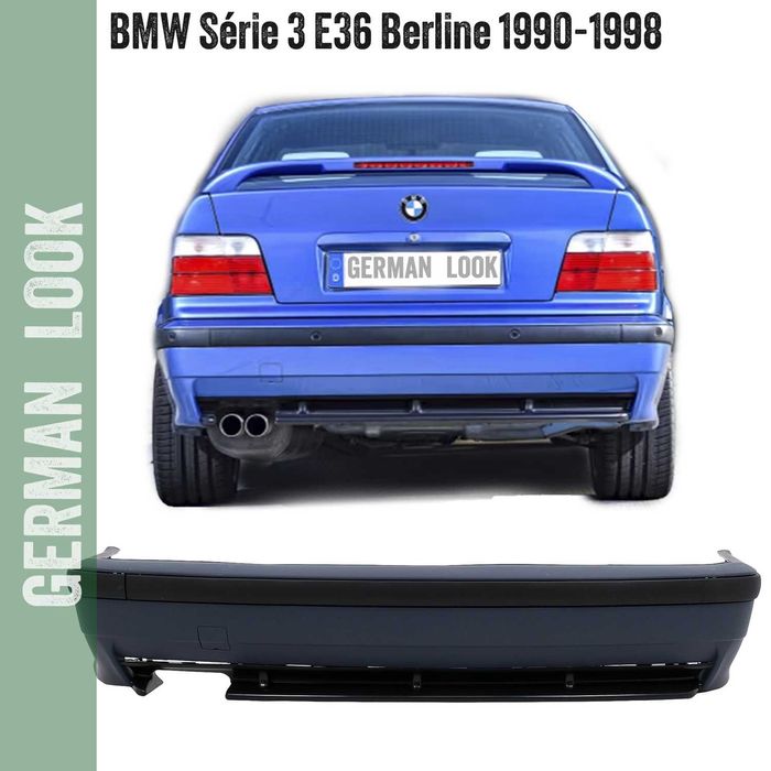Para-choque traseiro para BMW Série 3 E36 M Pack M3 M-Tech - Sedan