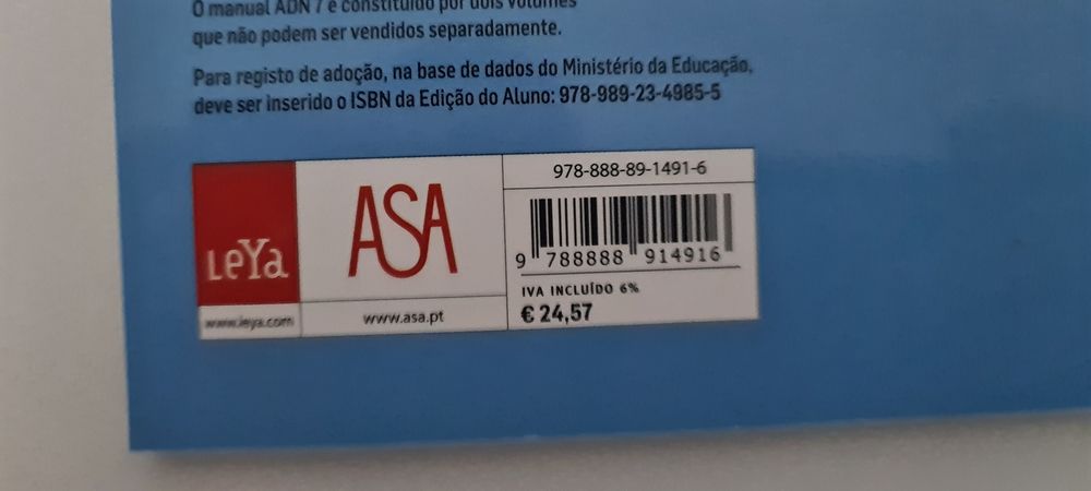 Manual ADN. Ciências Naturais. Novo. 7 ano