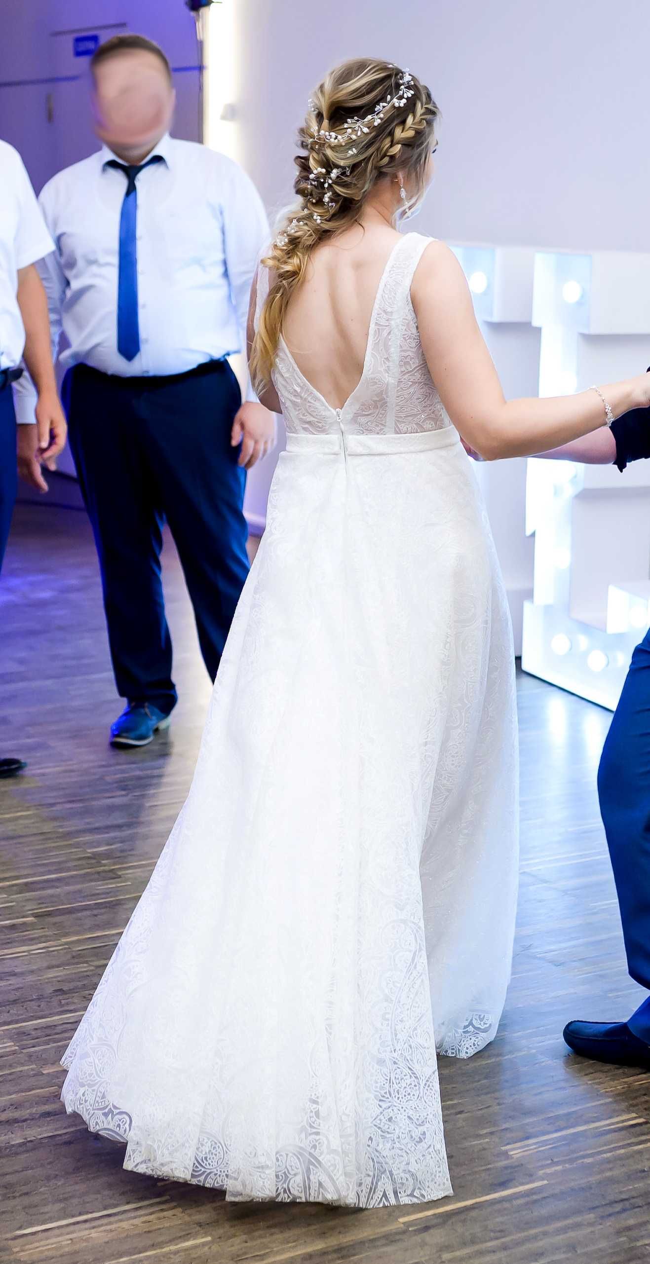 Suknia Ślubna wzrost 159cm + 9cm obcas.