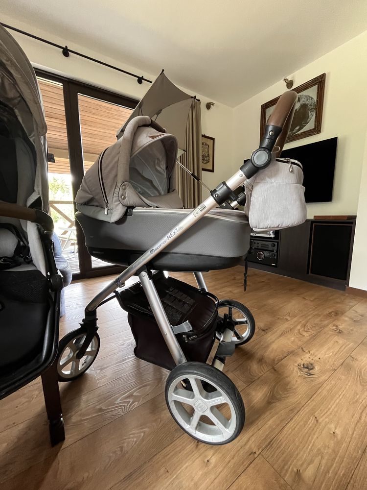 Wózek dziecięcy Espiro next 3w1 + Maxi cosi CabroFix +baza +akcesoria