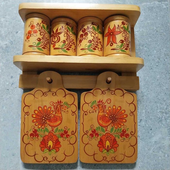 Komplet drewniany do kuchni