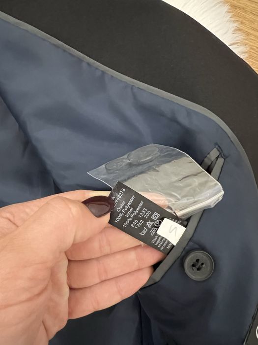 Чорний оверсайз піджак пиджак жакет блайзер базовий на підкладці