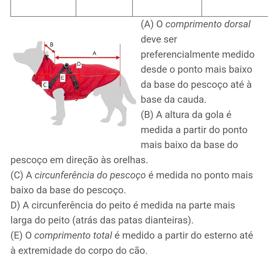 Impermeável para  cão