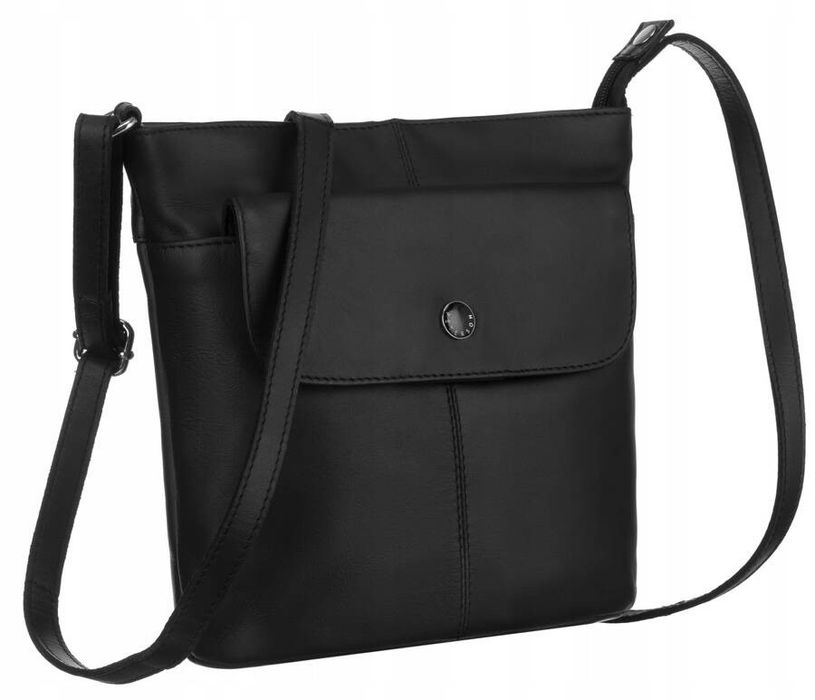 listonoszka damska z licowej skóry naturalnej - peterson