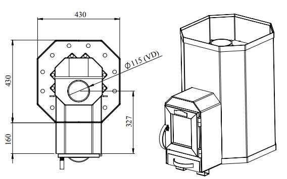 Piec Stoveman 13 LS