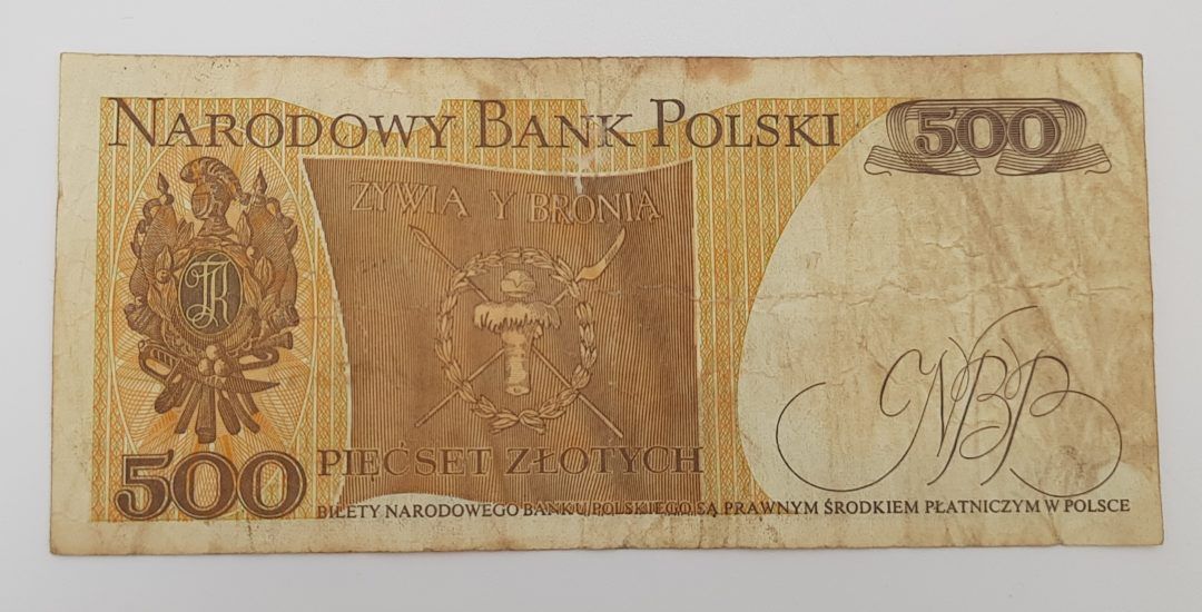 Stary Banknot kolekcjonerski Polska 500 zł 1982