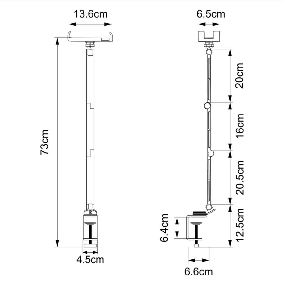 Подставка/держатель планшета/телефона/смартфона 4,5÷11",  и 4÷15,6"