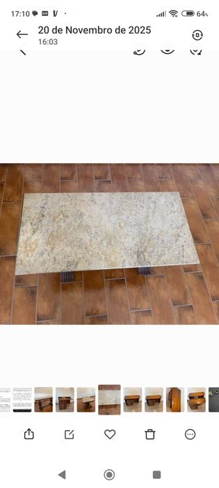 Mesa de centro em madeira