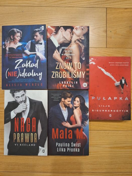 Sprzedam książki, romanse, obyczajowe. 5 sztuk