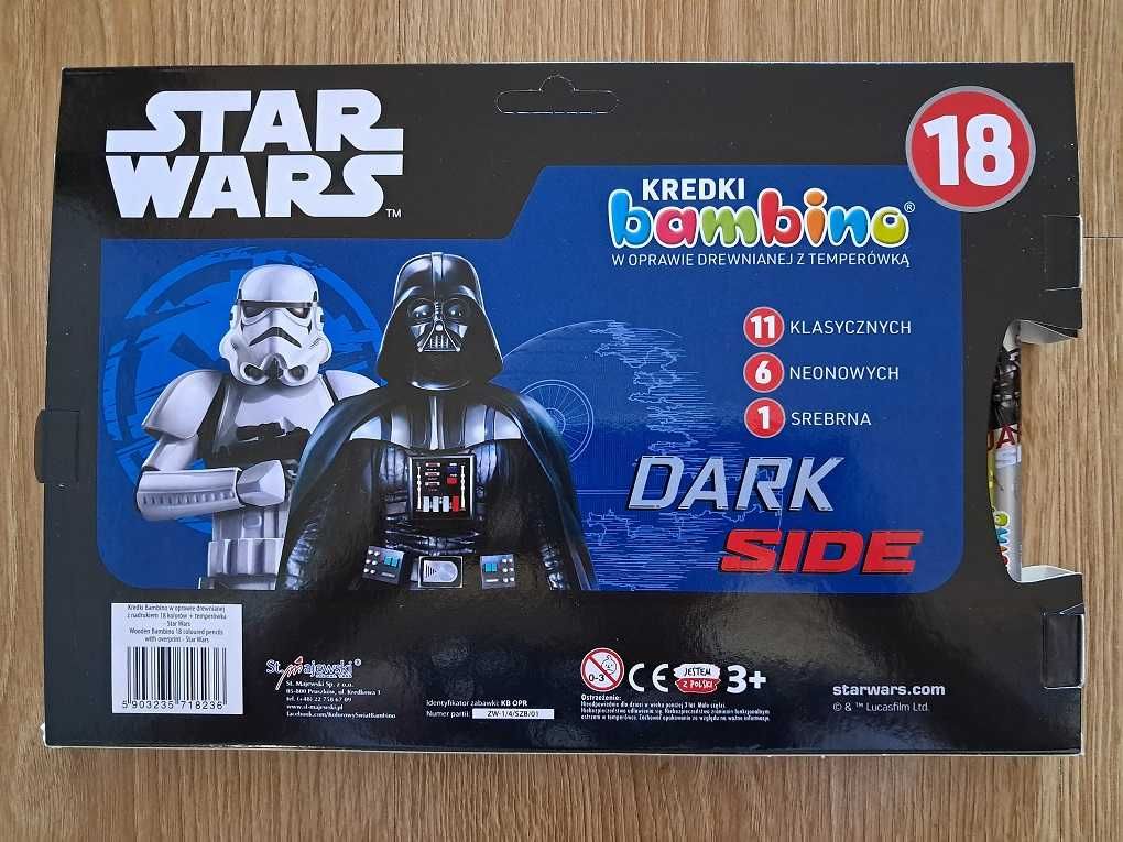 STAR WARS Kredki BAMBINO 18 szt. nowe