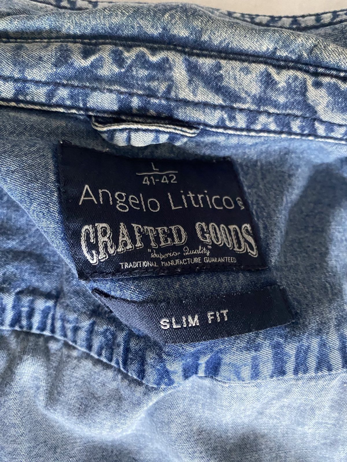 Koszula jeansowa z krótkim rękawem Angelo Litrico