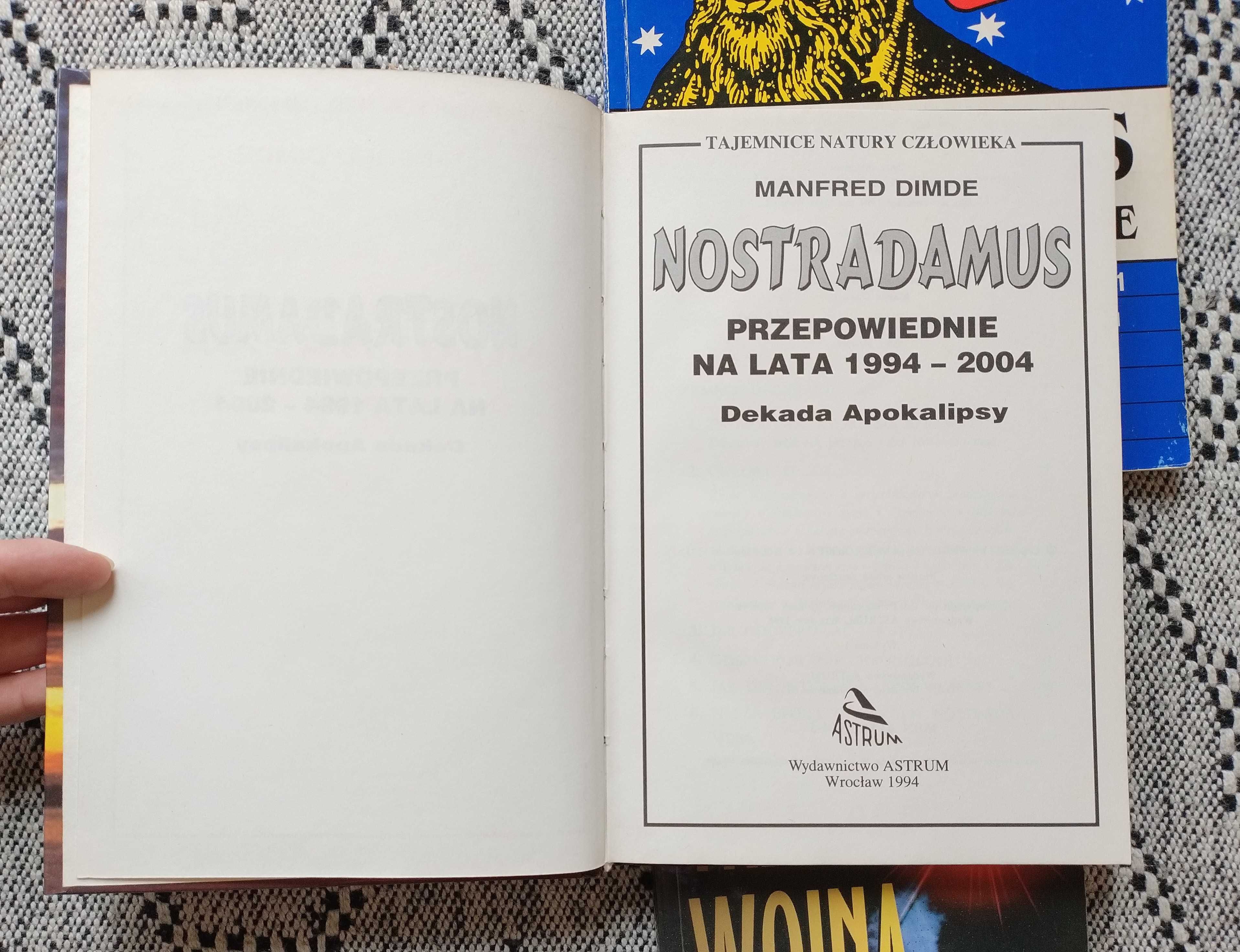 3x książka książki NOSTRADAMUS Rok Jowisza III wojna światowa