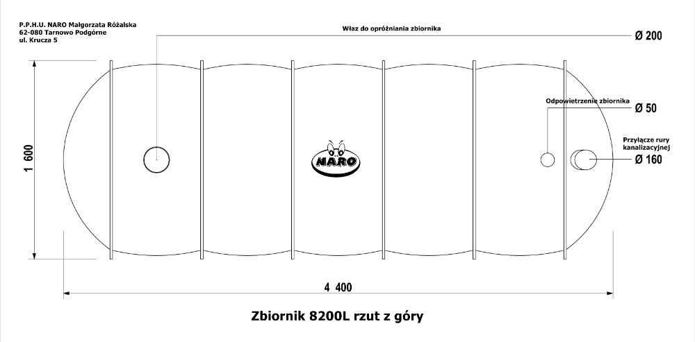 Szambo ekologiczne - szamba - zbiornik na deszczówkę 8200 litrów.