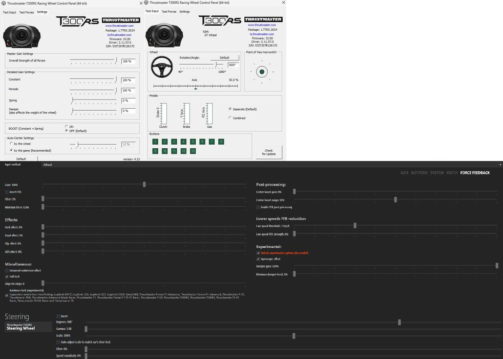 Baza Thrustmaster T300 RS GT + adapter quick release 6x70mm + karton