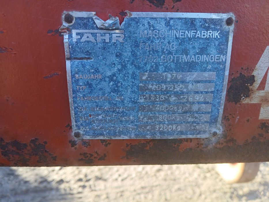 Продається гноєрозкидач РОУ 4 FAHR