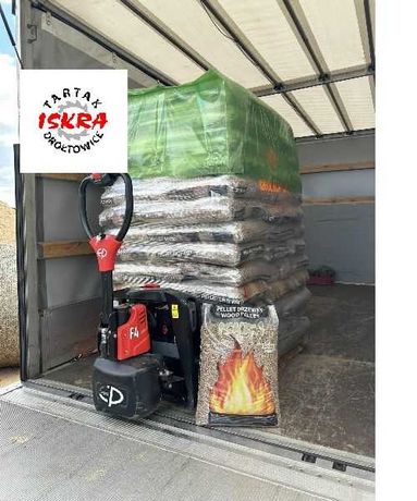 Pellet Milicz ,sosnowy ,ISKRA Premium, rozładunek Winda,Certyfikat FSC