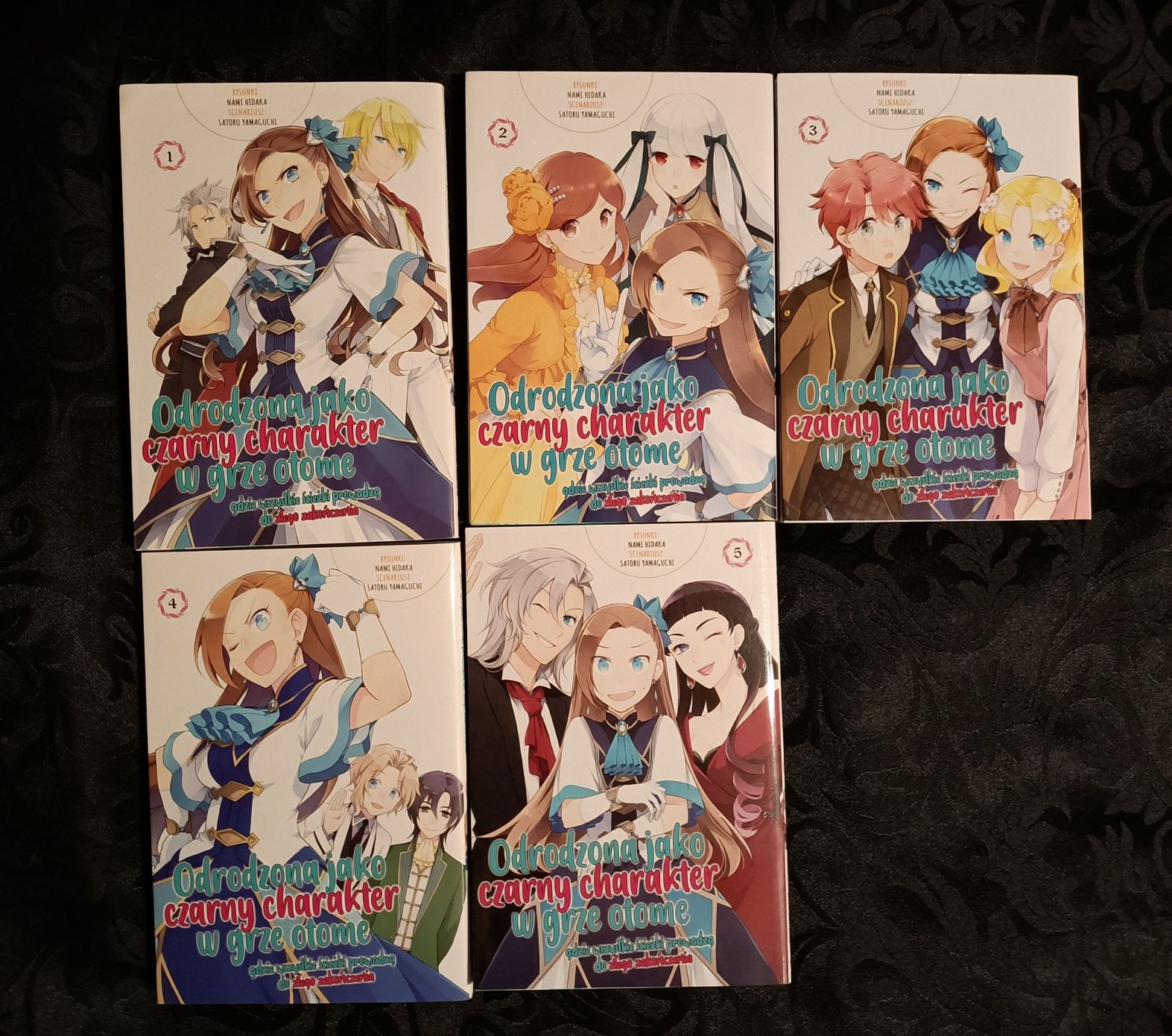 Manga Odrodzona jako czarny charakter w grze otome tomy 1-5