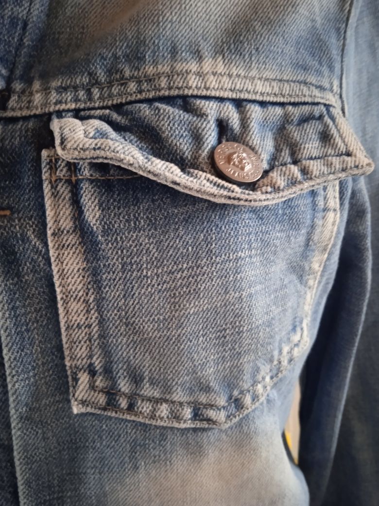 Świetna kurtka dżinsowa jeans Versace krótka M L