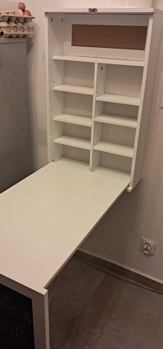 Stół kuchenny/ biurko prostokątny biały 18,5 x 50 x 80 cm