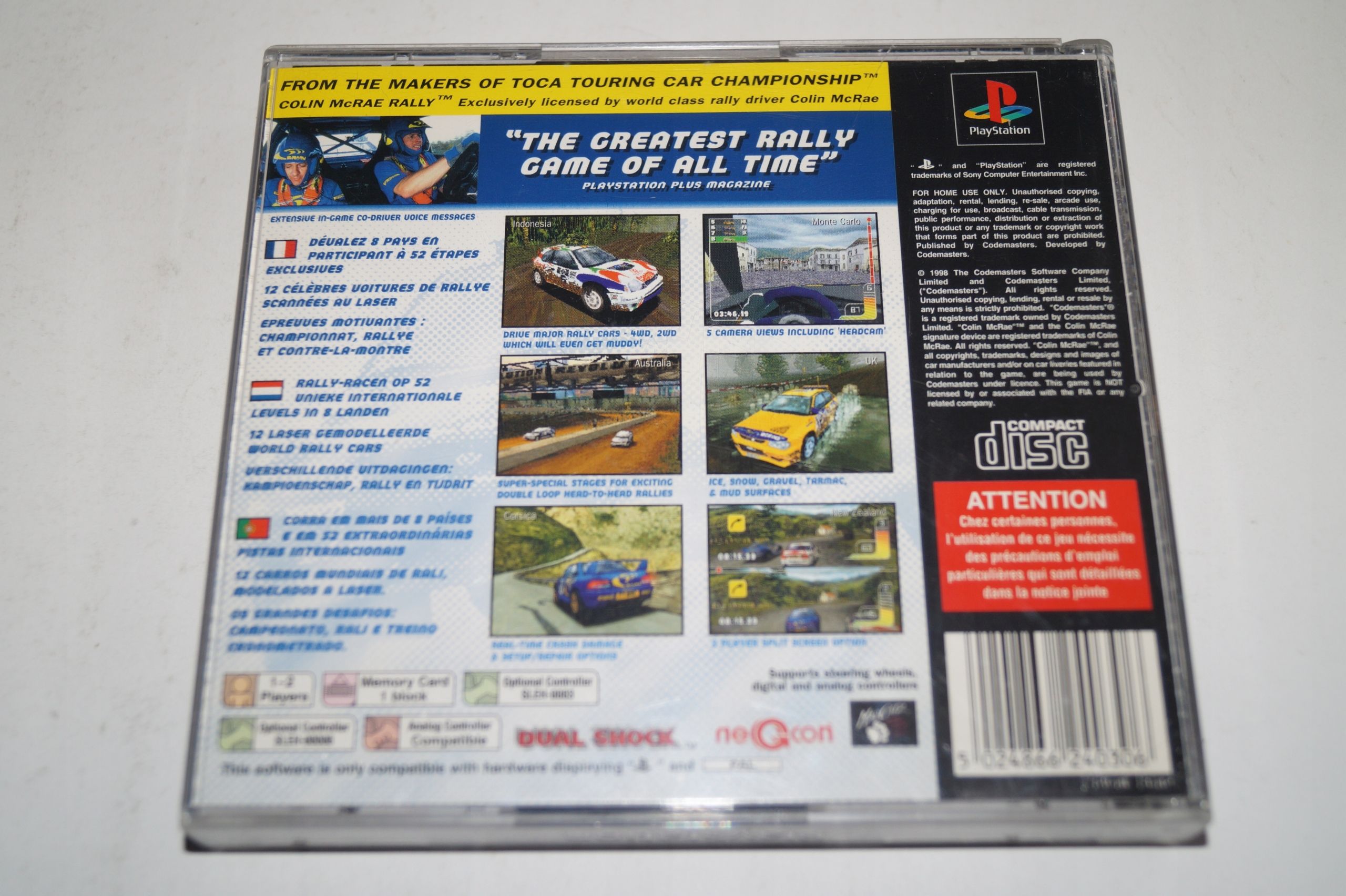 Colin Mcrae Rally Playstation (Psx) Pudełkowa