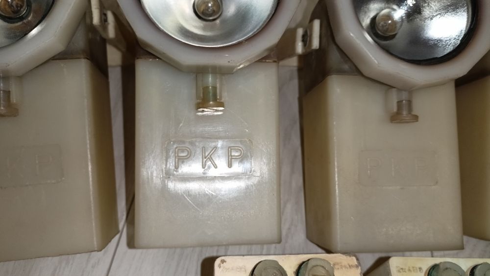 Stare latarki - lampy kolejowe ELN-7 - ZWUS - 5 sztuk - cena za całość