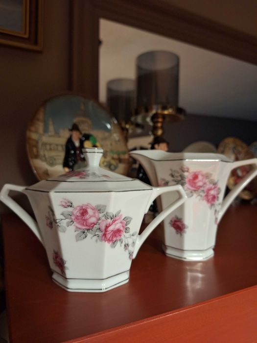 Zestaw porcelany Victoria Czechoslovakia w stylu Art deco