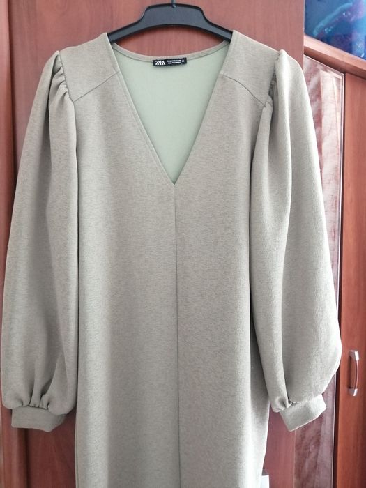 Sukienka Zara S khaki