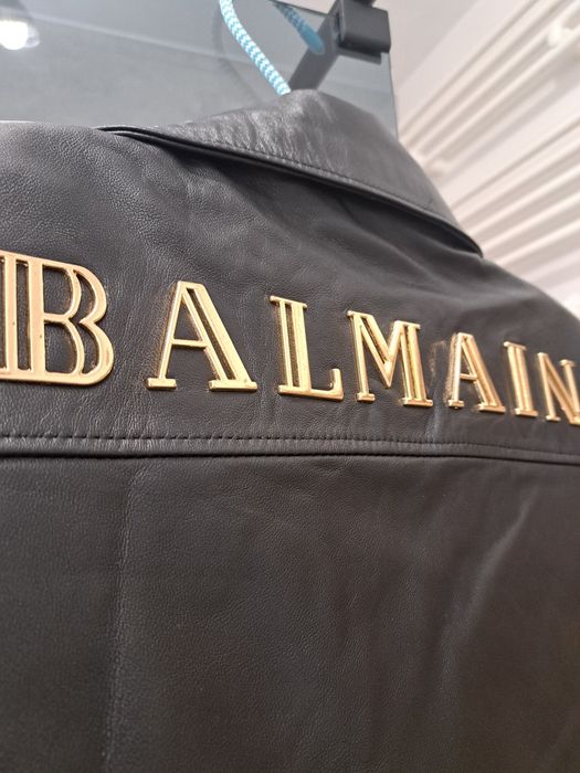 Kurtka skórzana Balmain,rozmiar L, 48