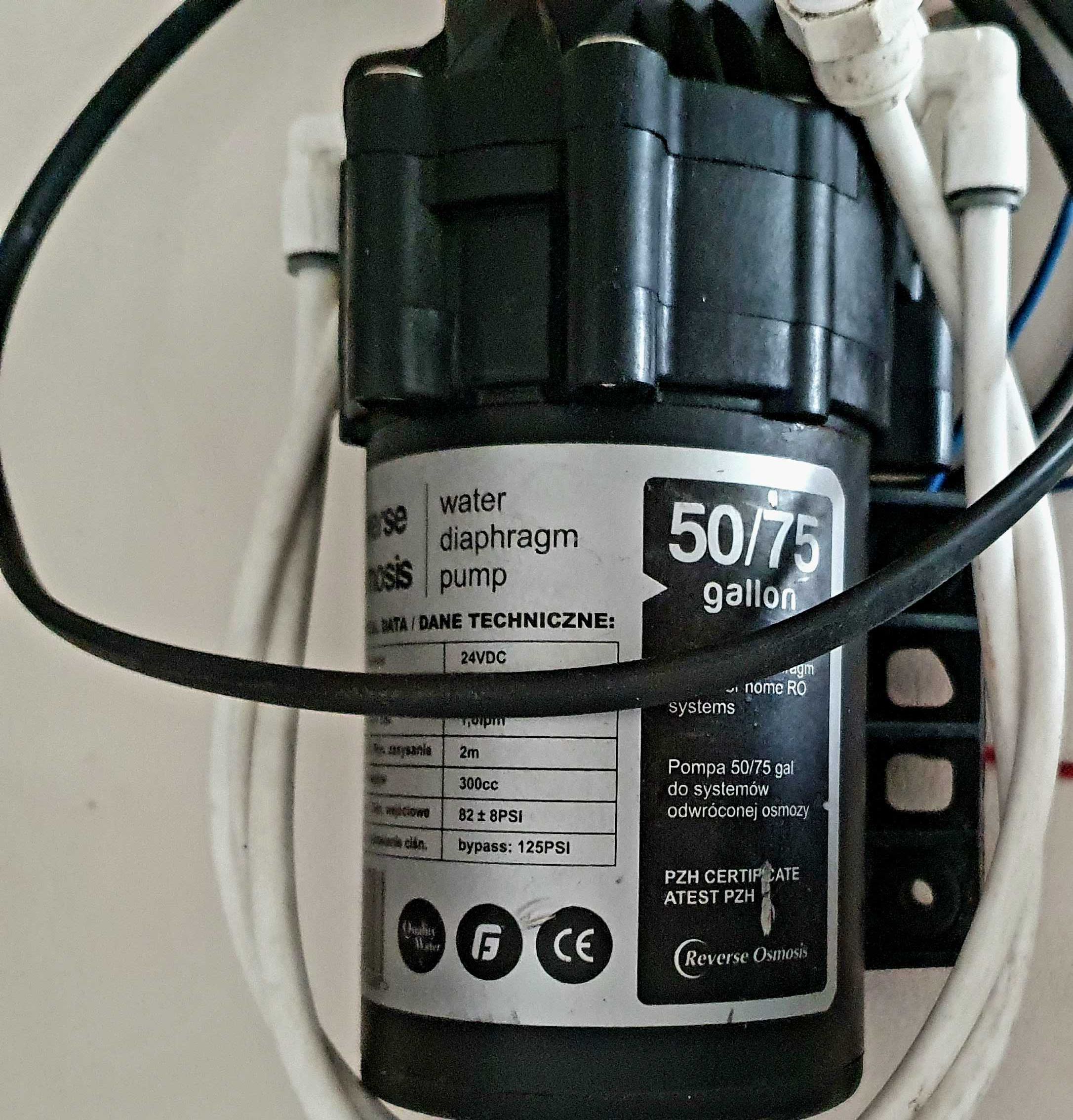 Pompa membranowa do systemów odwróconej osmozy (RO).