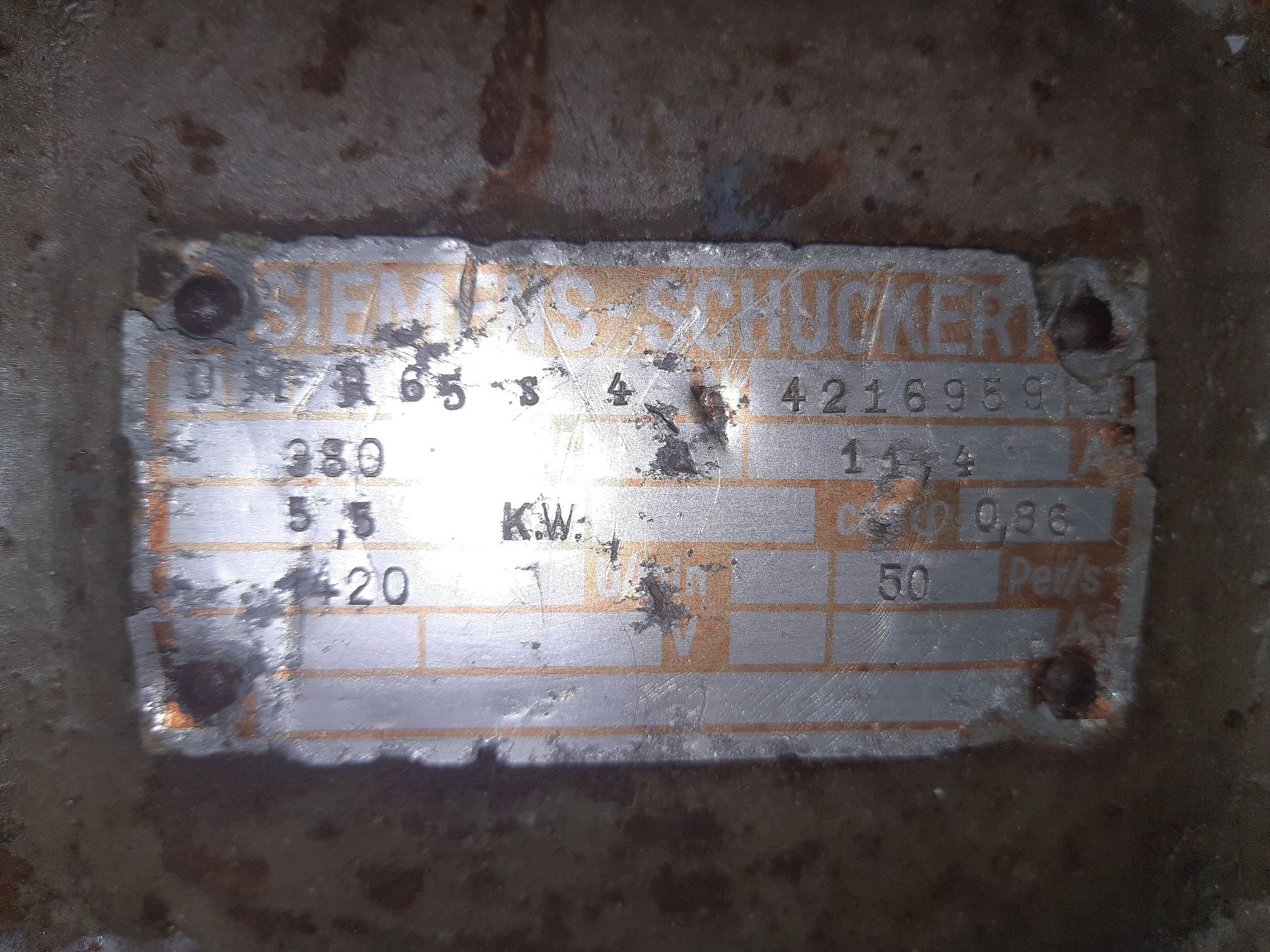 Silnik elektryczny siemens-schuckert 5,5 kw 1420