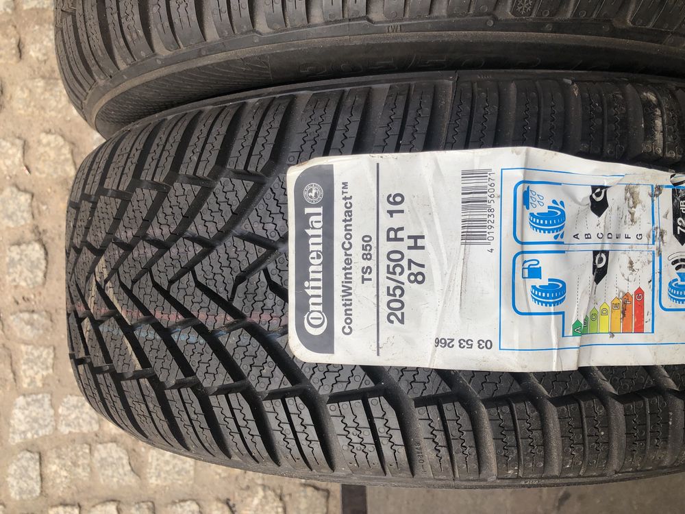 2 opony 205/50R16 87H Continental ContiWinterContact TS850 9mm