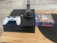 PS4 PRO Konsola PlayStation 4 Pro 1TB + 1 Kontroler + 4gry