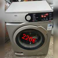 Máquina de lavar roupa da AEG 8kg em cinza