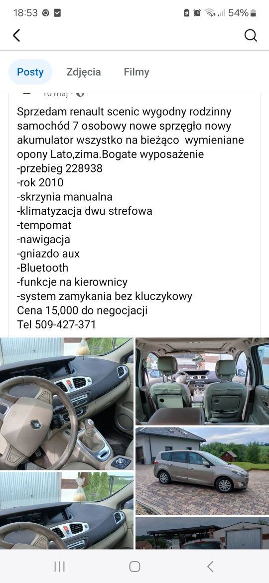 Sprzedam Renault Scenic