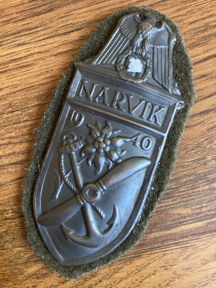 Ärmelschild Narvik - odznaka niemiecka