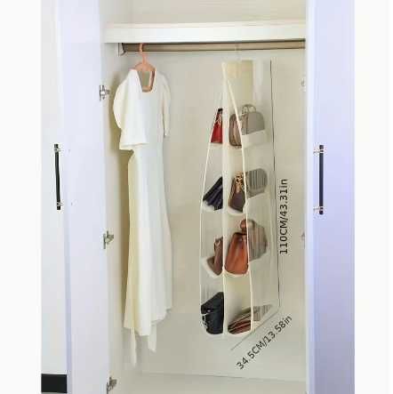 Органайзер для хранения сумок 8 карманов в шкаф