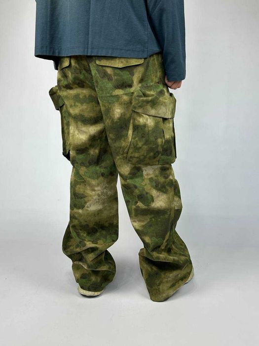 Камо штани широкі джинси камуфляж хакі хаки джинсы штаны зеленые S M L
