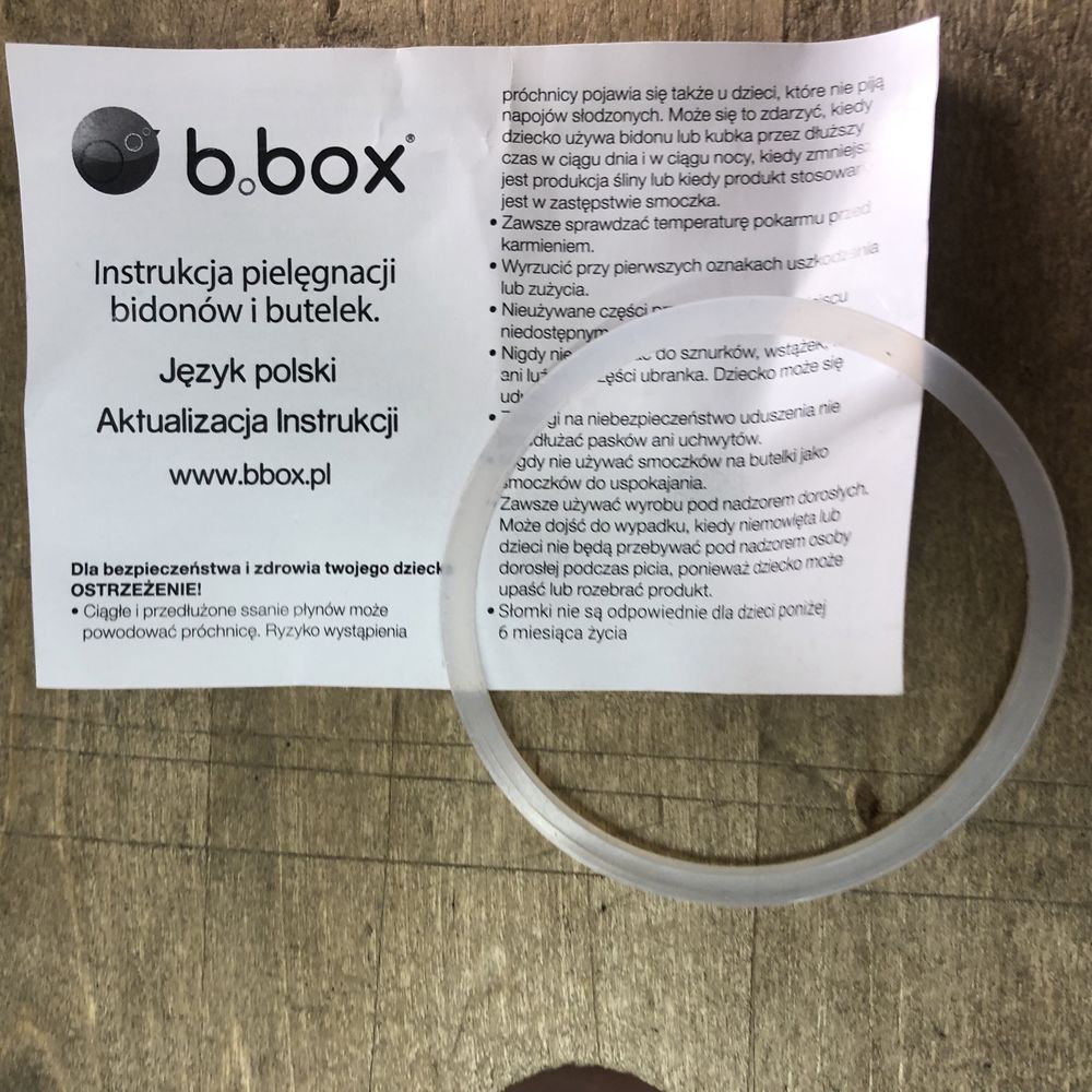 Uszczelka wymiennado bidonu b.box nowa do kubka dla dzieci