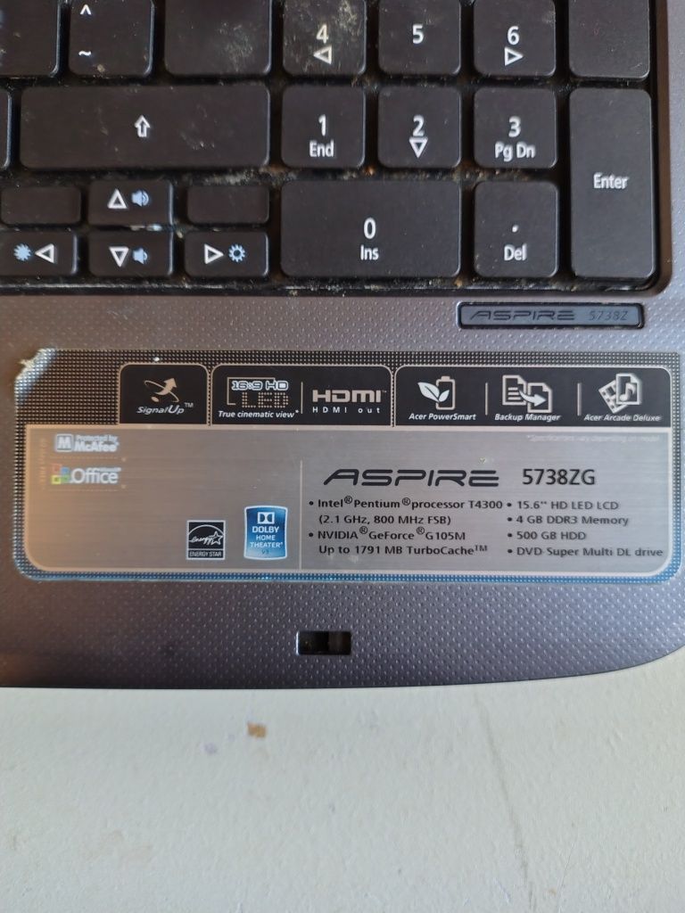 Portátil Acer - Para Peças