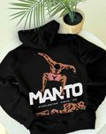 Stomp MANTO — Худи черное Манто — XS S M L XL — BIG Лого Принт