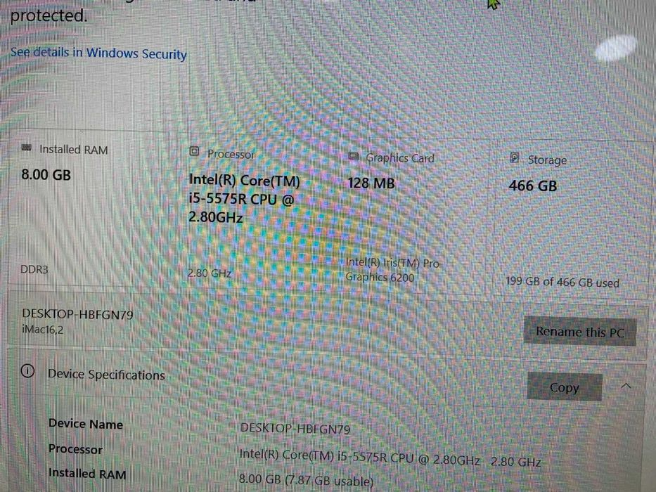 Apple iMac 21,5 inch computer