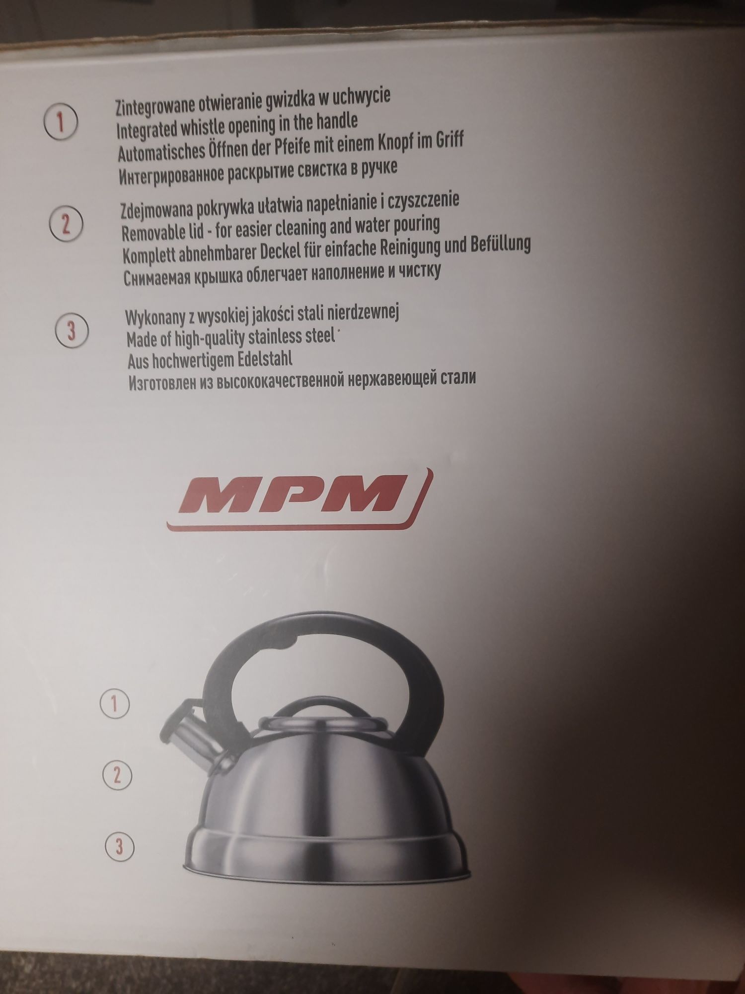 Czajnik z gwizdkiem MPM