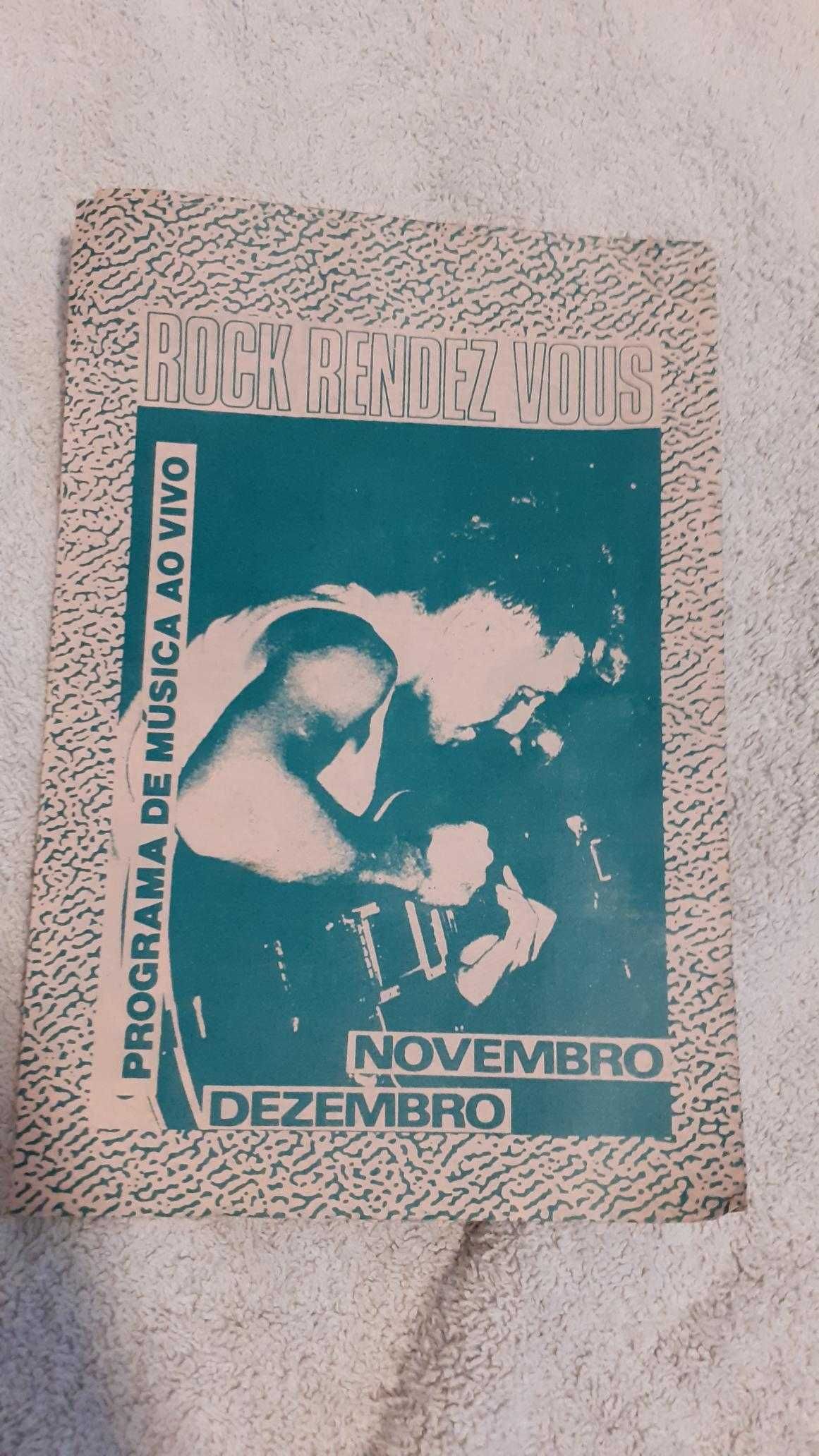 Bilhetes concertos antigos e panfletos coleção vintage