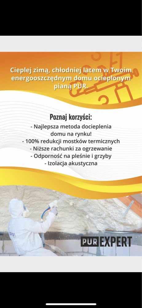 Ocieplanie pianą PUR / Pianowanie poddaszy, izolacje