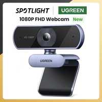 Веб-камера Ugreen 1080P FHD 30 FPS Сірого кольору